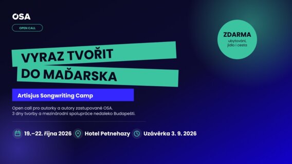 Open call: Vyraz tvořit na mezinárodní songwriting camp do Maďarska!