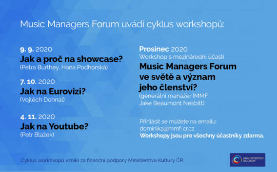 Cyklus hudebních workshopů pořádaný MMF Czech Republic