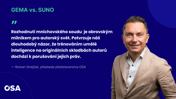 Přelomový rozsudek v oblasti AI a autorských práv: Mnichovský soud dal za pravdu GEMA ve sporu se Suno