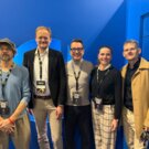 Dan Bárta, Martin Čmejrek (Mama AI), Roman Strejček (OSA), Petra Žikovská (IFPI) a Martin Kudla (Supraphon)