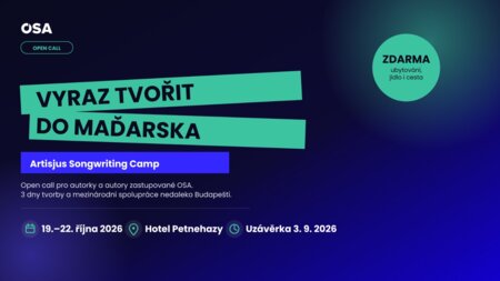 Open call: Vyraz tvořit na mezinárodní songwriting camp do Maďarska!